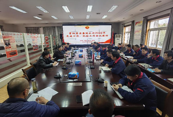 公司召開會(huì)議傳達(dá)集團(tuán)公司黨建工作、紀(jì)檢工作會(huì)議精神